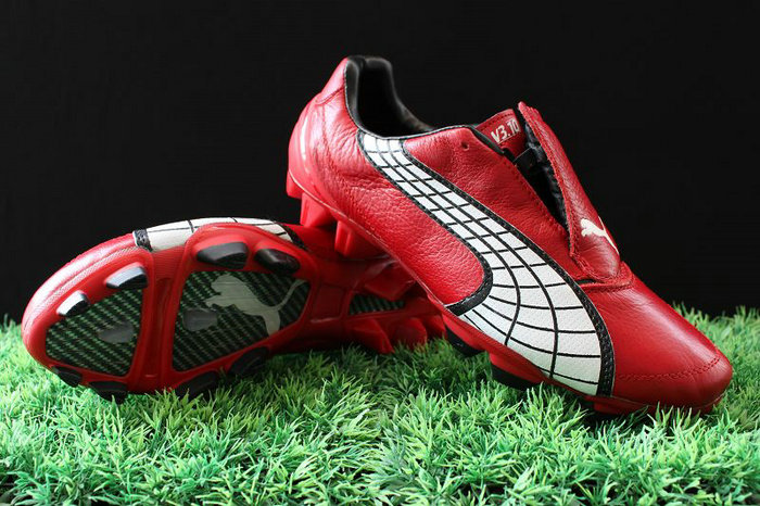Puma V3 10 I FG Football Boots Red White Balck